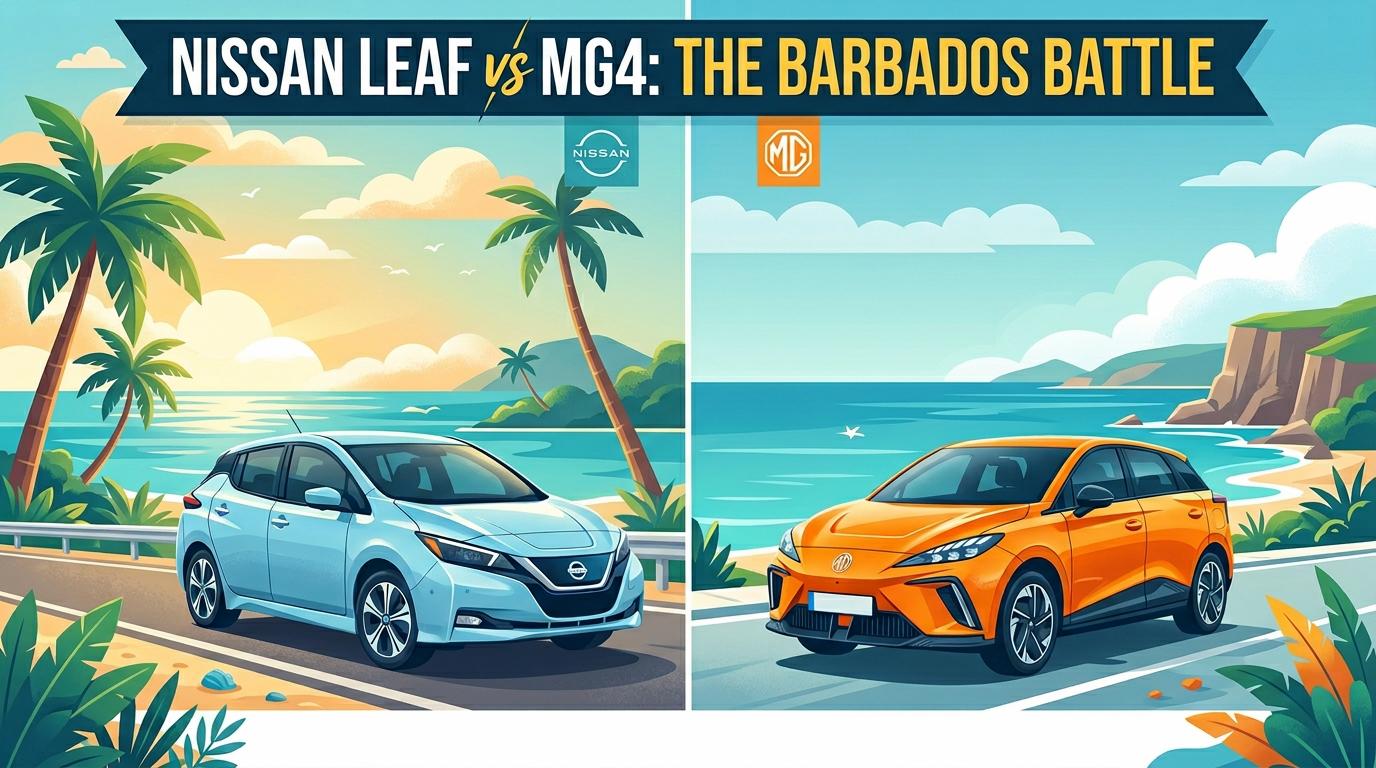Nissan Leaf vs MG4 for Barbados: Which Electric Car Should You Import?
